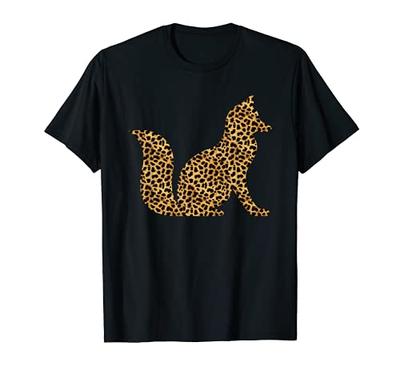 Fox Leopard Print Prairie Vixen Animal Lover Gifts for Women T-Shirt