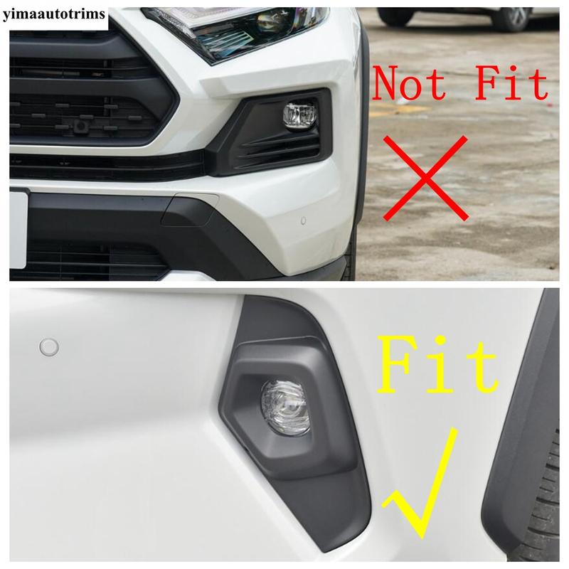 Car Front Bumper Fog Light Lamp Frame Eyebrow Decorative Sequ Cover Trim Accessories For TOYOTA RAV4 RAV 4 XA50  - 2025