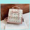 Pu Material Casual Backpack With Inner Phone Pocket For Daily Use