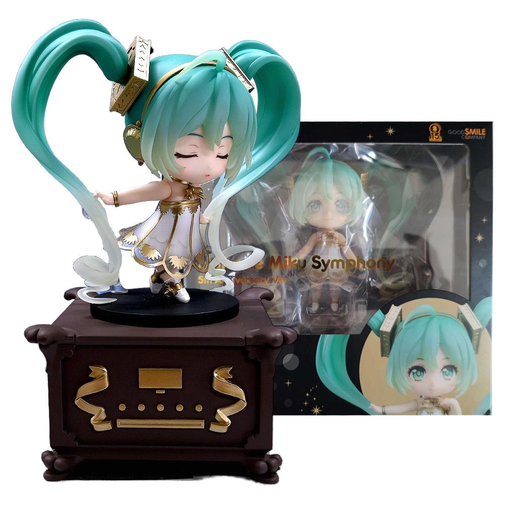 10CM Anime Hatsune Miku Symphony 5th Anniversary Figure #1538 Action Figure Stand Model Toy Doll Gift PVC Replacement With box