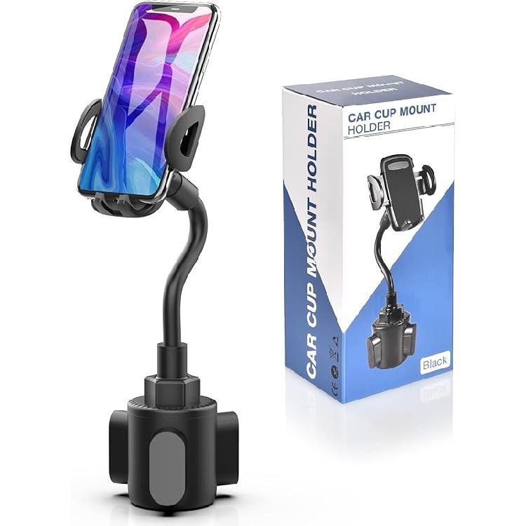 Phone Holders for Your Car, Cup Holder Phone Mount, Universal Adjustable Gooseneck Cup Holder Cradle Car Mount for iPhone 16/15/14/13/12/11/Pro Adjustable Gooseneck