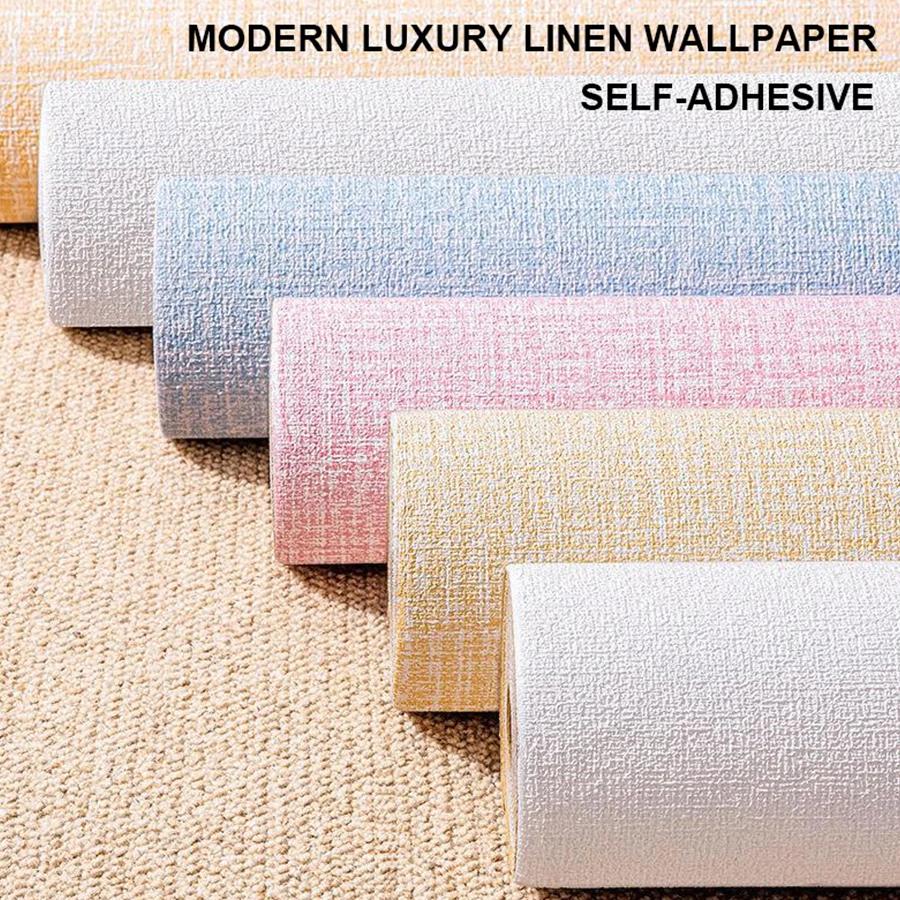 3D Cement Wall Self-Adhesive Wallpaper Waterproof Moistureproof Sofa Bedroom Room Background Renovation Film for Home Decoration