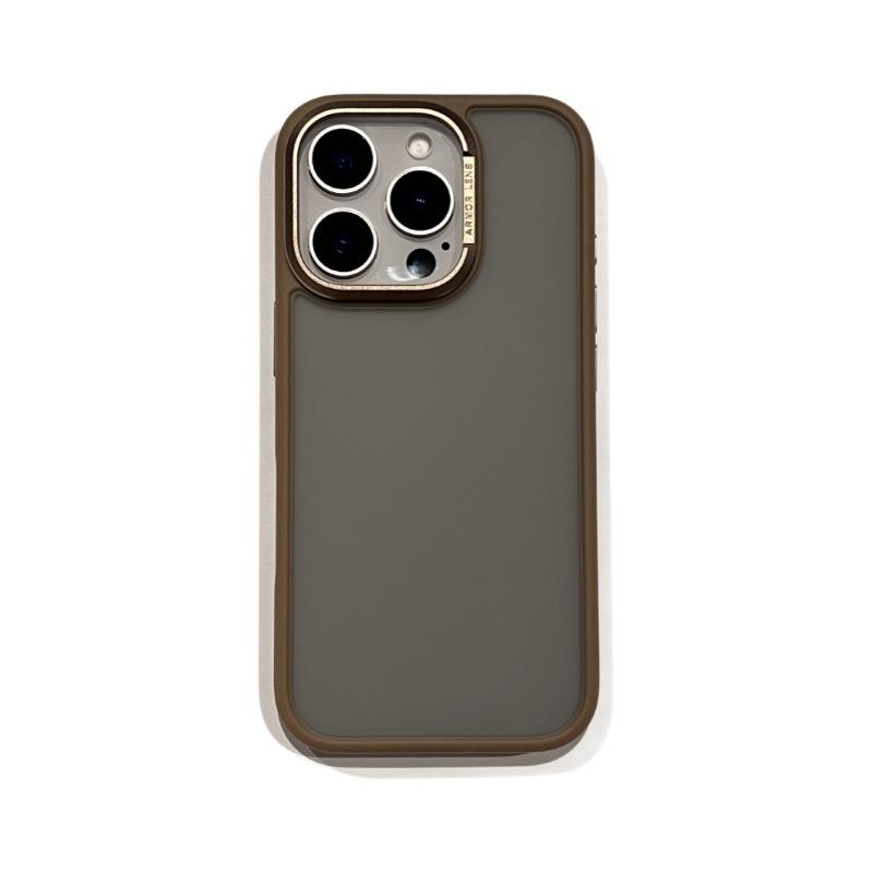 iPhone16promax mobile phone case, you shield, gold b alloy camera frame, suitable for Apple 16pro protective case.