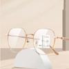Modische Damen Stilvolle Multifokale Lesebrille Herren Ultraleichter Runder Rahmen Progressive Alterssichtigkeit Unisex Modebrille 0+1.0+4.0