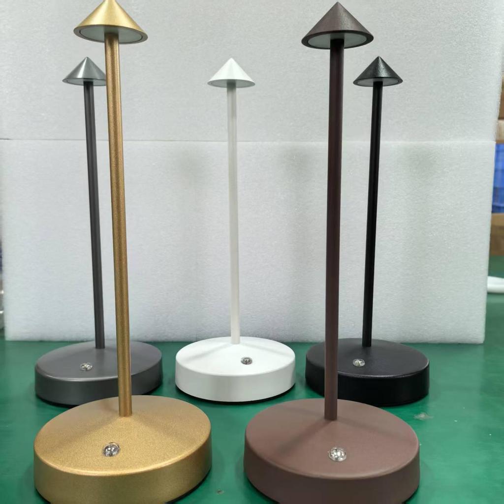 Mushroom LED Spire Table Lamp: Creative Indoor/Outdoor Charging Light for Home & Restaurant Decor