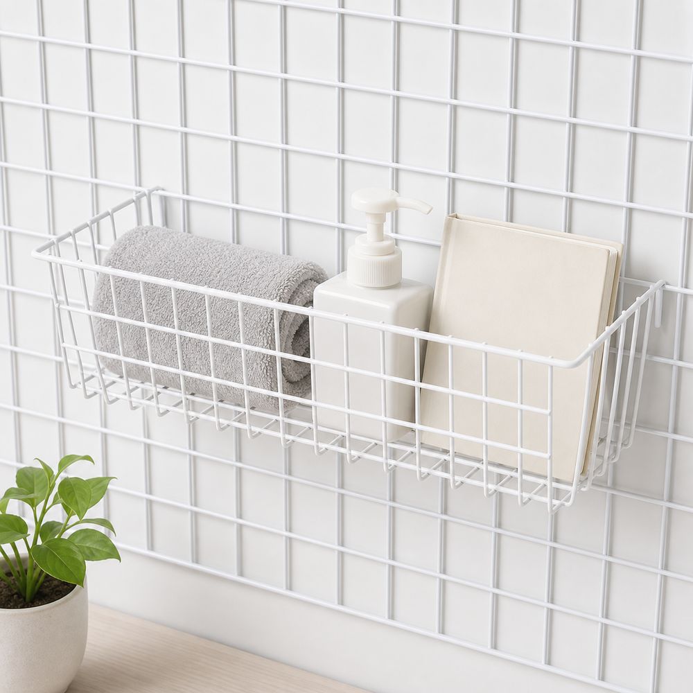 Strong Load Bearing Grid hanging basket Hanging Hook Grocery rack  Grid Panel Accessories