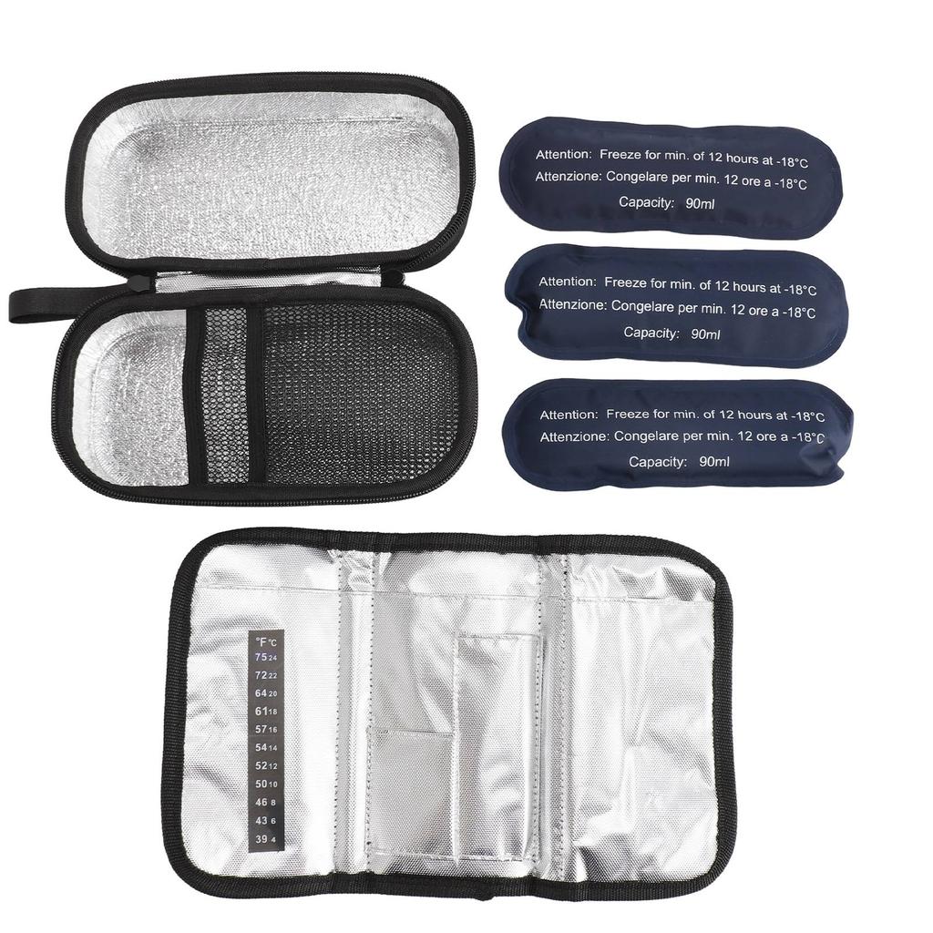 Insulin Cooler Bag Multipurpose Portable Lightweight Diabetic Insulated Bag for Insulin Pen Medicati