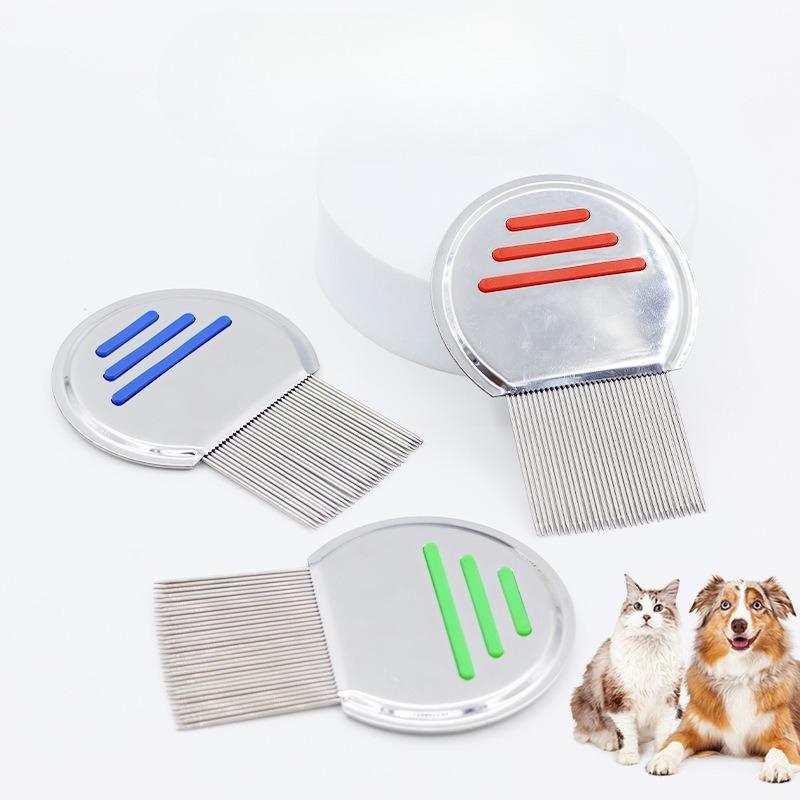 Tierkämme, Katzenkämme, Dreireihige Kämme für Katzen und Hunde, Haarentfernung und Entknotungs-Schönheitskämme