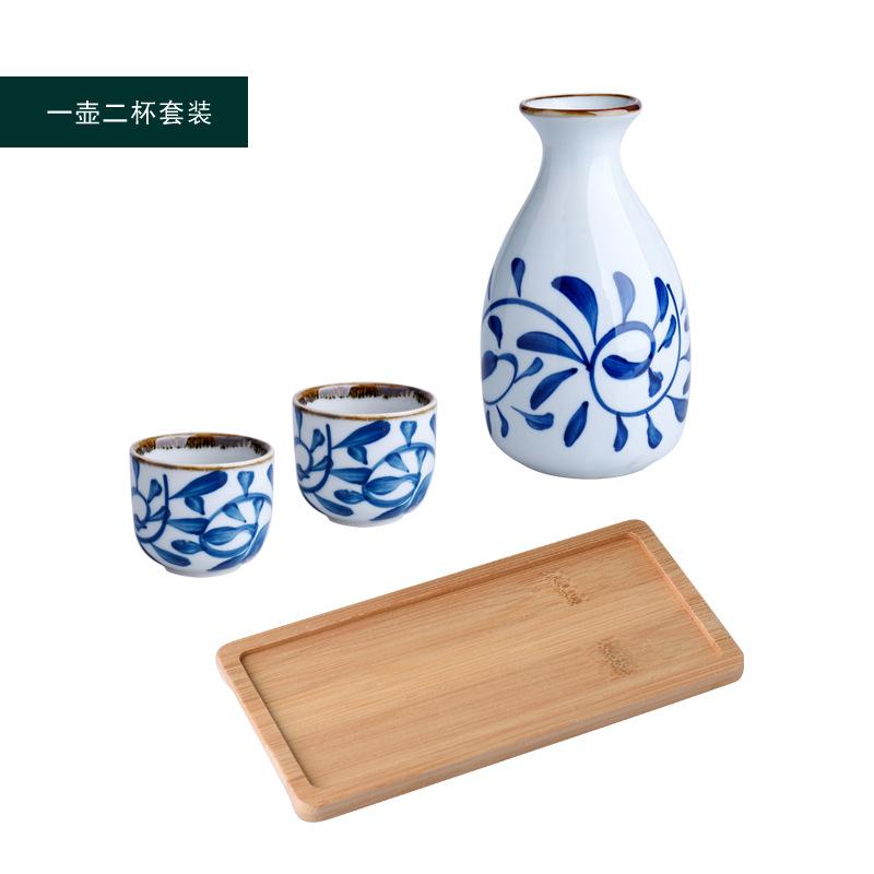 Japanese Sake Set Ceramic Retro Home Sake Bottle Warm Wine Cup Gift