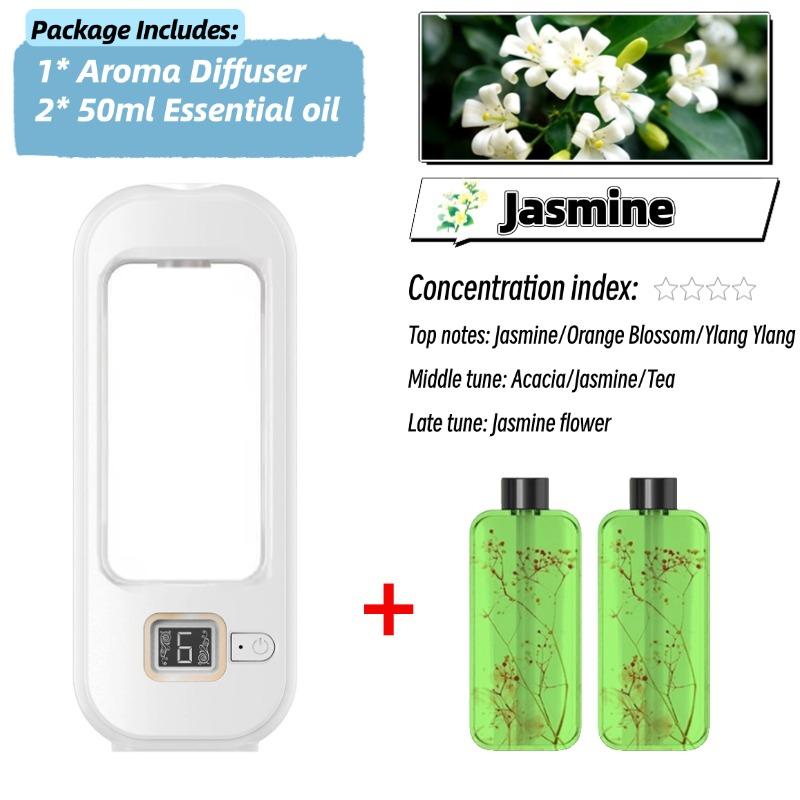 6 Moduser Aromadiffuser H3 Veggmontert Luftfriskerdispenser Duft Eterisk Olje Luftfukter Aromaterapi USB Oppladbar For Hjem Soverom