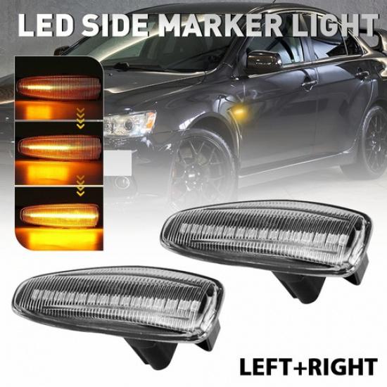 

2X Fender Side Lamp Marker Signal Lights fits Mitsubishi Lancer Outlander Sport