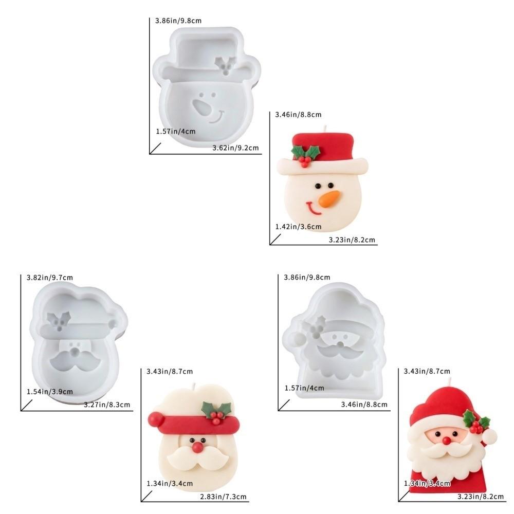 DIY Christmas Ornament Mold Multi-purpose Epoxy Resin Plaster Mold Candle Wax Mold  Gift Making