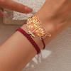 Hand-Woven Butterfly Bracelet Traditional Knitting Techniques Adjustable Wristband Meaningful Gift Wrist Accessory
