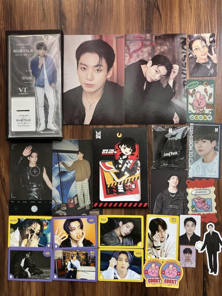 [USED] BTS JUNG KOOK trading cards bulk sale