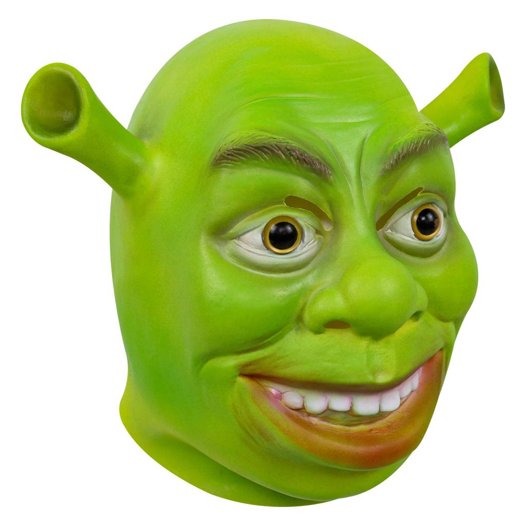 New Halloween latex Shrek mask, perfect for costume parties, movie-themed events, and fun pranks
