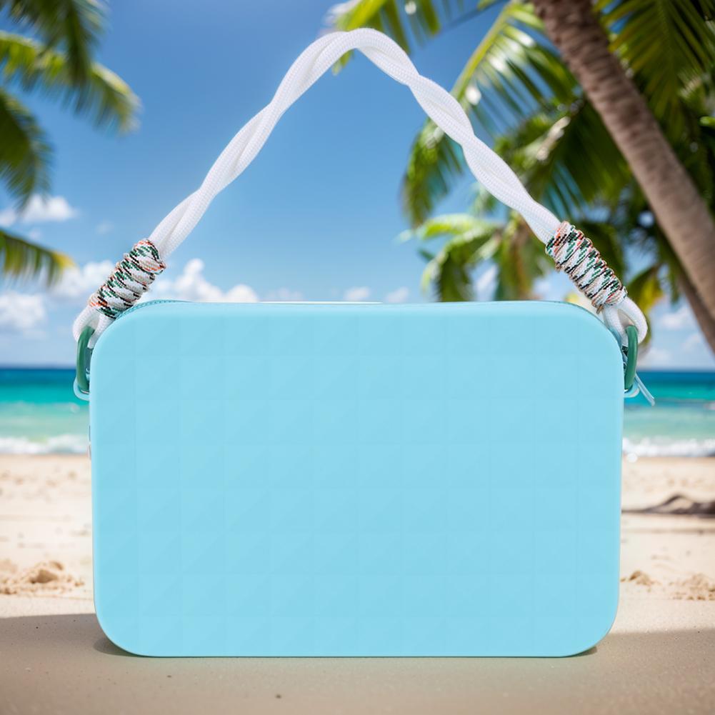 Silicone Storage Pouch Universal Phone Pouch with Lanyard Zipper Wallet Large Capacity for Bogg Tote Bag