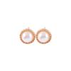 Gold Color Simulated Pearl For Women Hollow Round Accessories Jewelry Earring Sets Stud Earrings