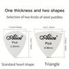6 Pcs Metal Guitar Pick 0.3mm Thin Durable Silver Color Professional Bass Ukelele Guitar Picks Guitar Amplifier Bass Guita