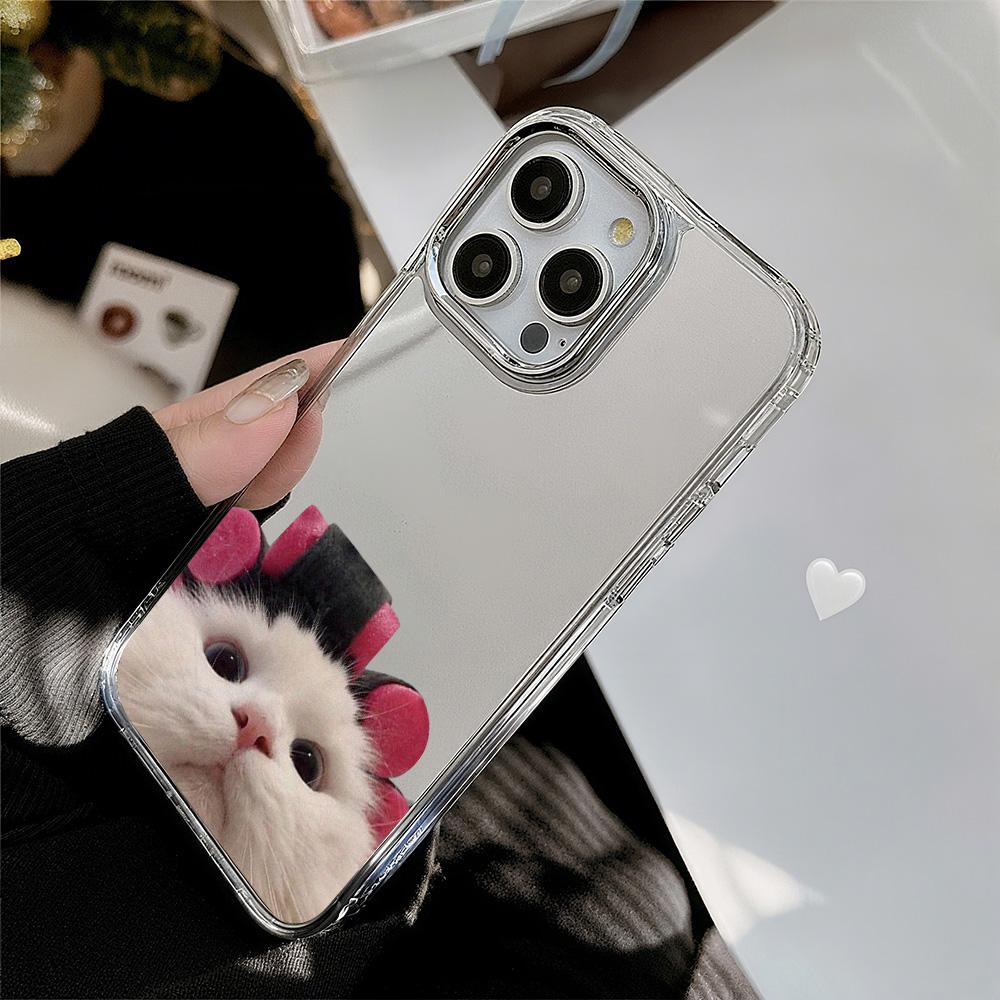 Etui na telefony komórkowe iPhone 11 13 XR 15 Pro Max 12 14 Pro Max Etui iPhone 16 XS Max Lustrzane etui ochronne Lustro Wykwintna kreskówka Wodoodporna