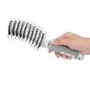 Soft Bristle Detangling Hair Brush Curved Design Anti Frizz Hair Comb  For Curly Wavy Straight Hair
