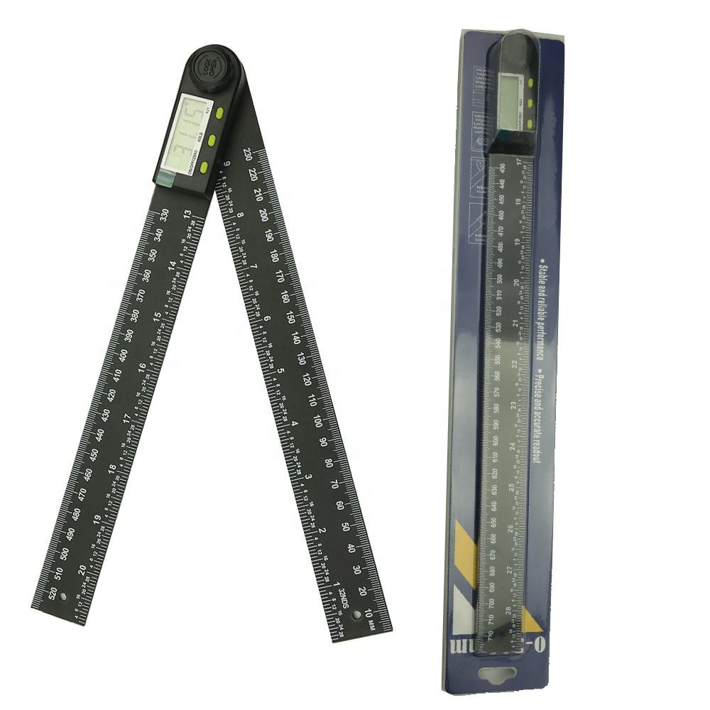 300mm Digital Meter Angle Inclinometer Angle Digital Ruler Electron Goniometer Protractor Angle Ruler Measuring Tool 0-300 mm