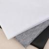1/2M Non-Woven Fusible Interlining, Iron-On Adhesive Lining for Sewing, Single-Sided In White Black Grey for Patchwork