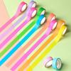 10 rolls Tearable Rainbow-colored Washi Tape Fluorescent Journals Tape  Gift