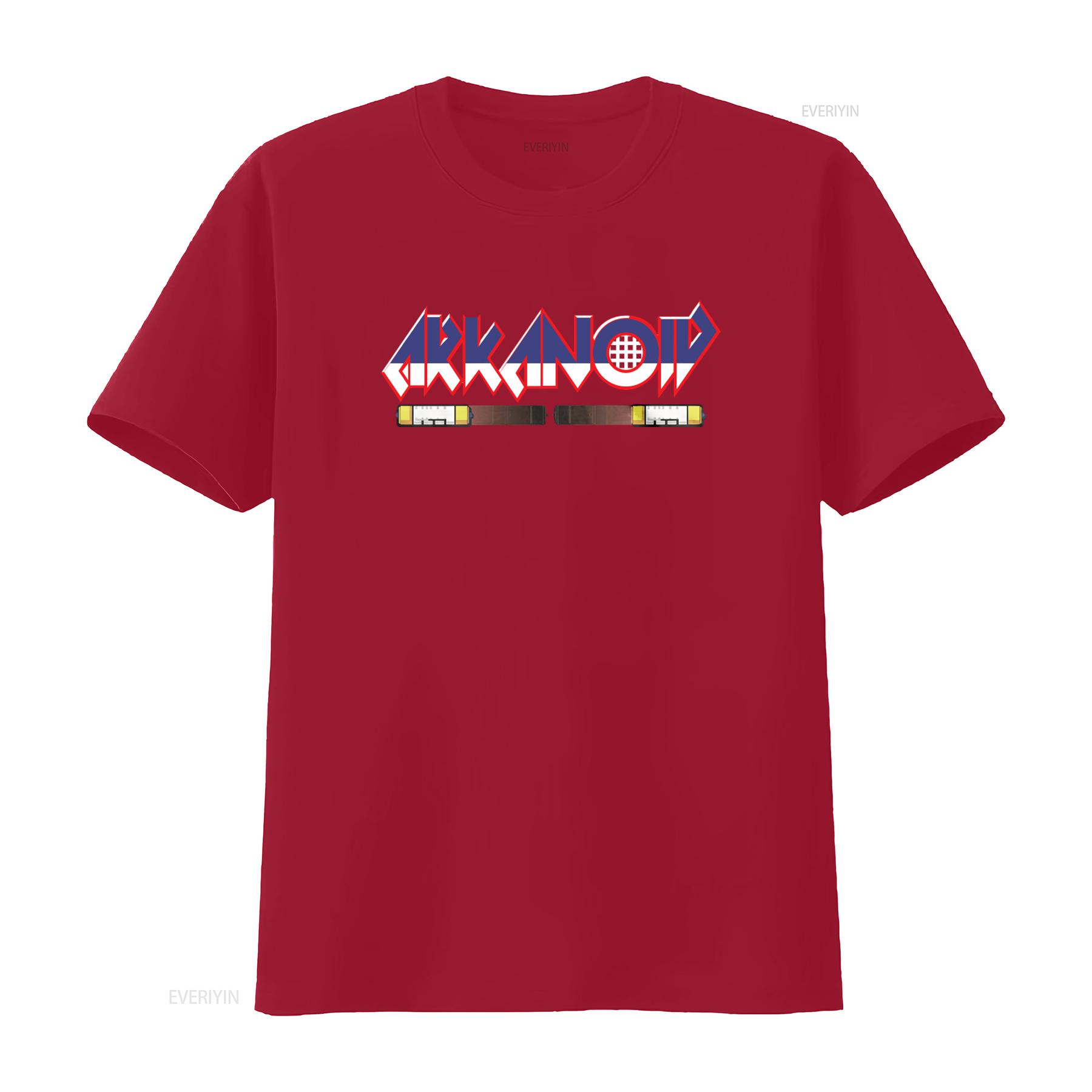 

Classic Arkanoid Video Game Design T Shirt for Retro Gaming Fans vintage Washed homme Stylish streetwear Top For Everyday Wear S