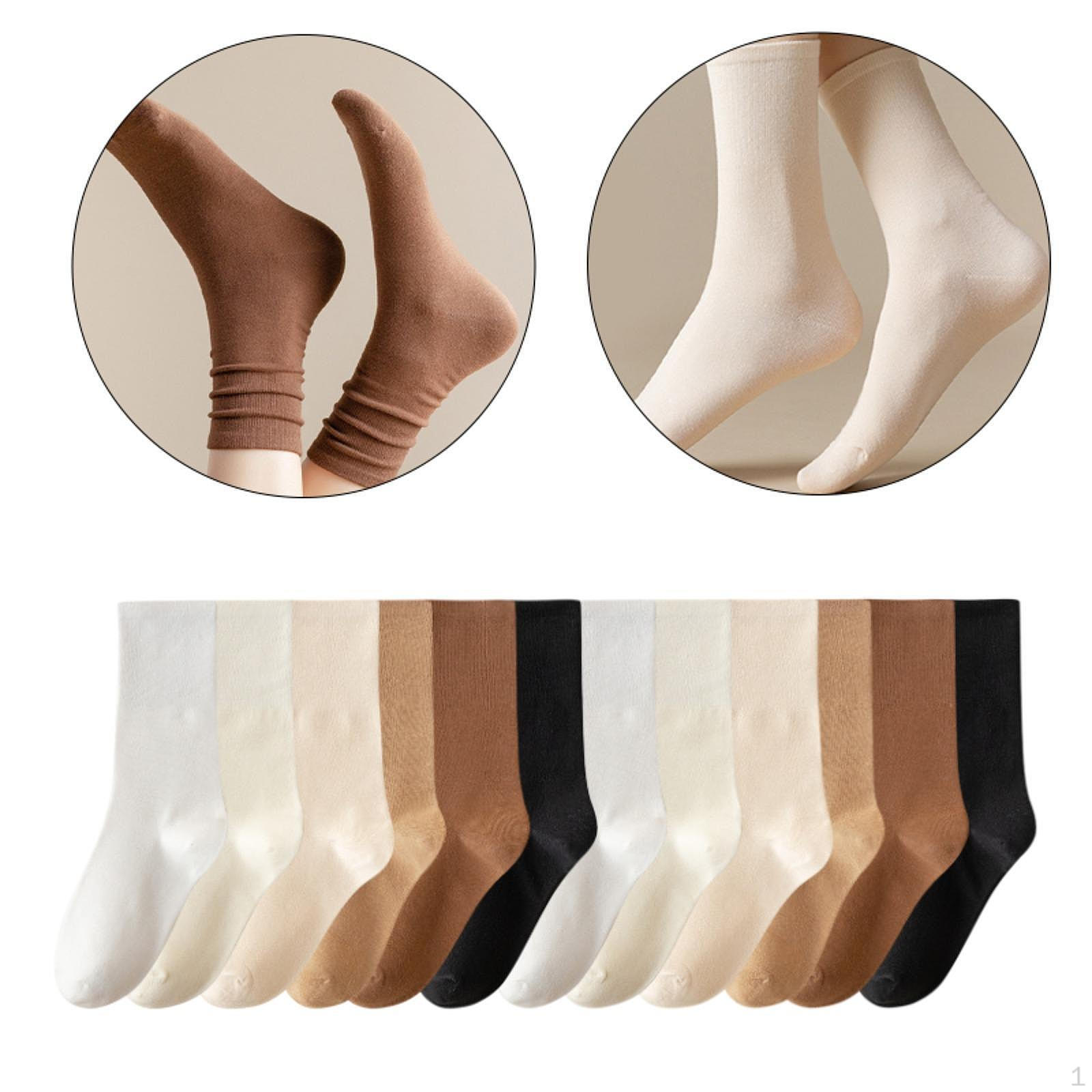 

6 пар дышащих носков для женщин, спорта, бизнеса, активного отдыха for Adults Women_Mixed Color