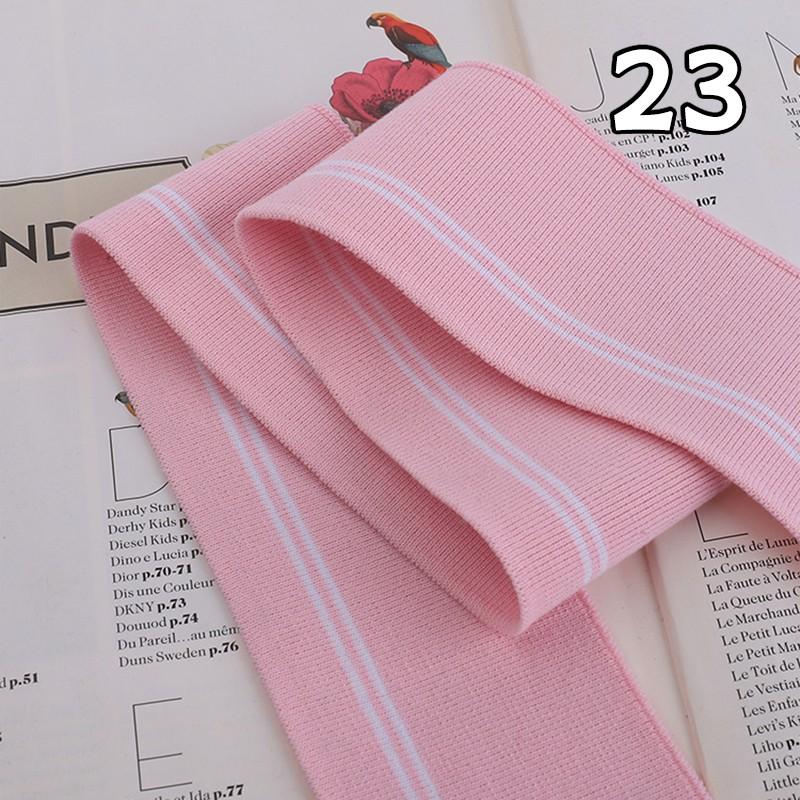 90x6cm Elastic Knitted Fabric DIY Rib Neckline Cuff Hem Knitted Fabric Sewing Baseball Uniform Jacket Clothing Supplies