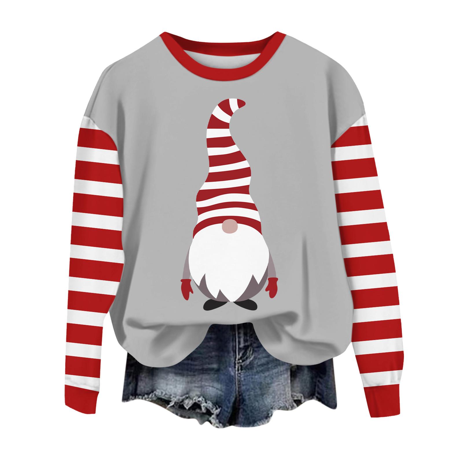 

Женские повседневные модные принты с длинным рукавом и круглым вырезом, пуловеры с капюшоном XXXL