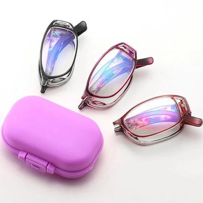 New Fashion Folding Reading Glasses Men Women Anti Blue Ray Anti-Fatigue Full Frame Portable Eyeglasses With Original Box