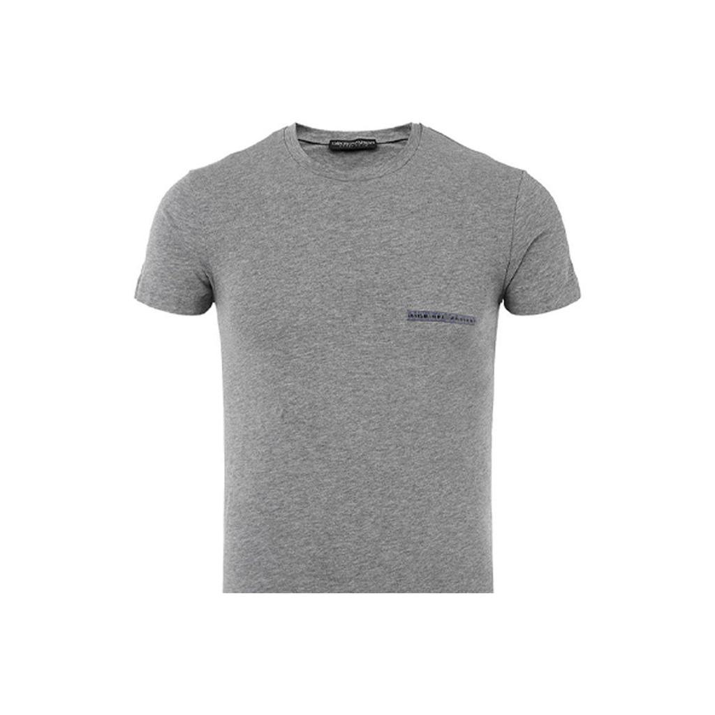 Emporio Armani Simple Casual Short Sleeve T-Shirt Men tops Gray 1110358-A5250-6749