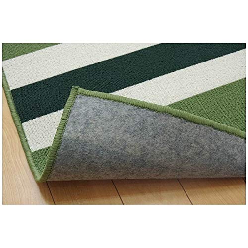 IKEHIKO Segria Desk Rug, Green, Approx. 133 X 170cm, Washable, Scratch-Resistant, Perfect for New Homes, #4723639