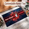 Personalized Crystal Velvet Carpet Bournemouth Football Pattern Non Slip Floor Rug