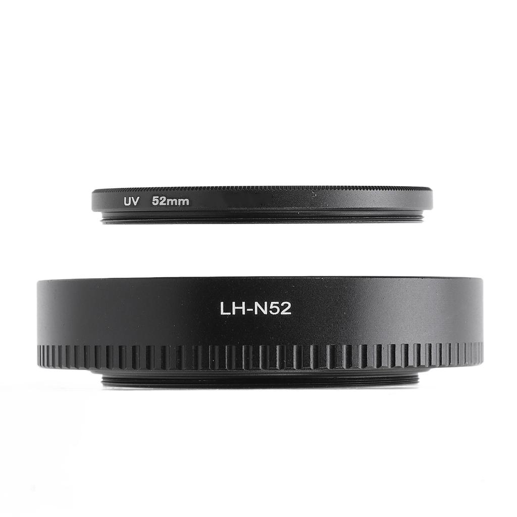 Lens Hood Set LH-N52 Lens Hood Shade 53mm HD UV Filter and Cap Cover for Z28mm F2.8 Z40mm F2 Z28mmf2. 8