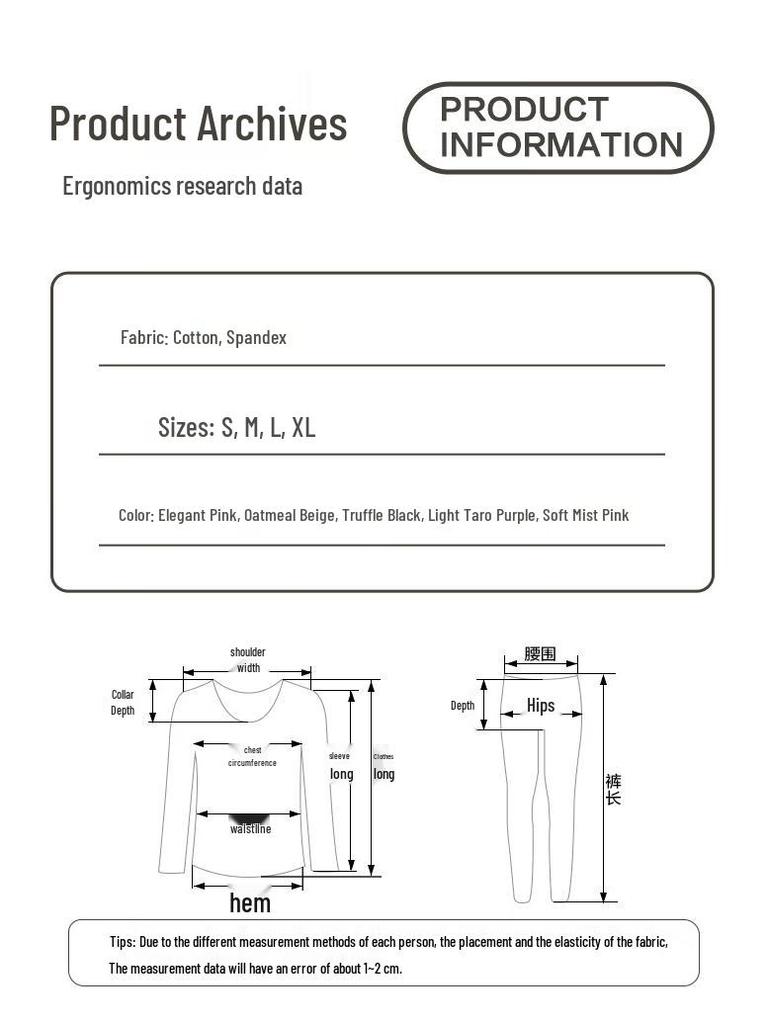 Damen Thermo-Unterwäsche-Set aus Cloud-Baumwolle