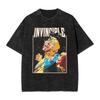 New 2025 Pure Cotton Tv Series Anime Invincible Mark Grayson Tshirt For Men Round Neck Pure Cotton Washed Clothing Neutral