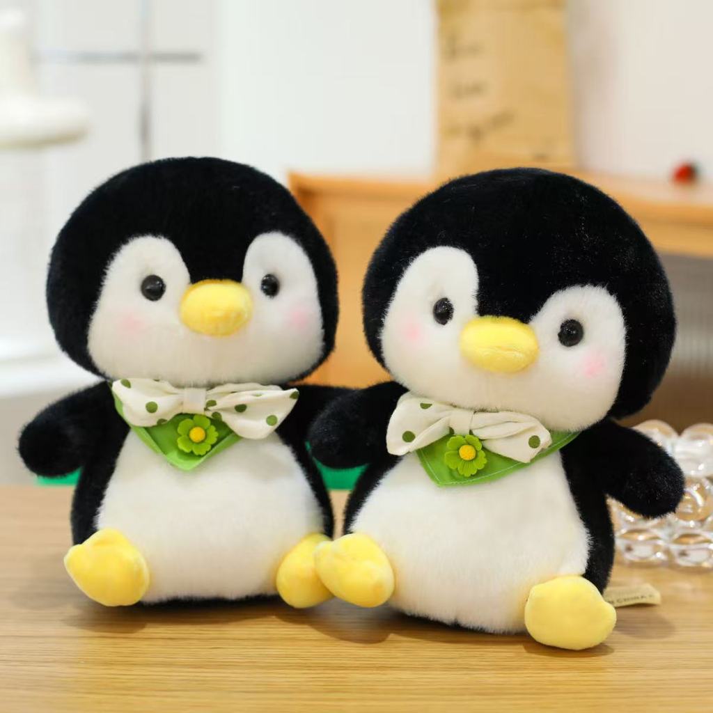 Penguin Kids Stuffed Animal Doll With Plush Exterior For Bedroom Or Playtime