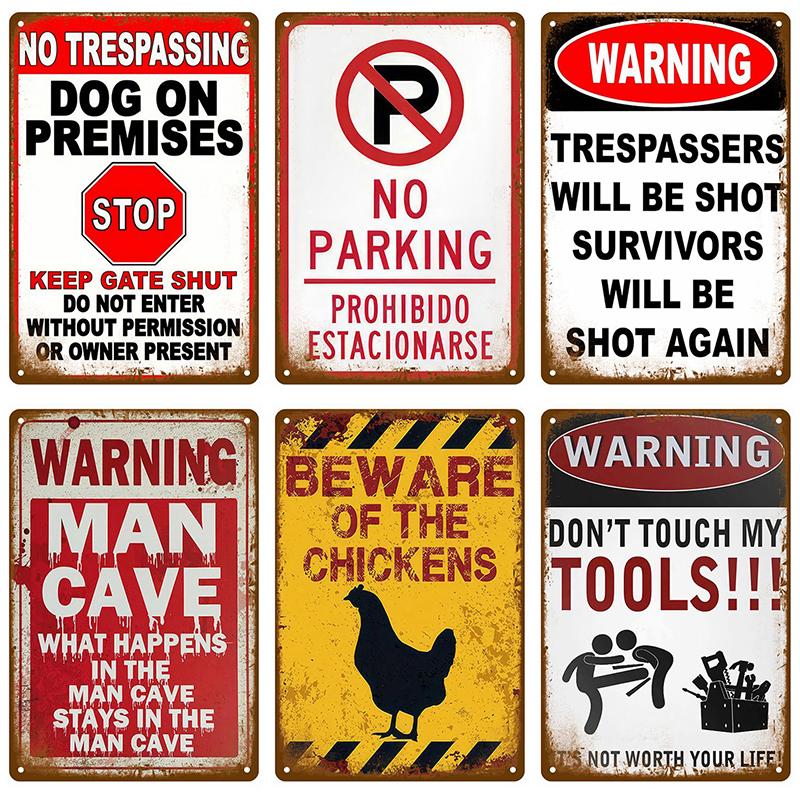 Metal Signs Vintage Metal Plates Posters Retro Wall Art Bar Accessories Mancave Tin Sign Room Luxury Home Decor Item Decorations