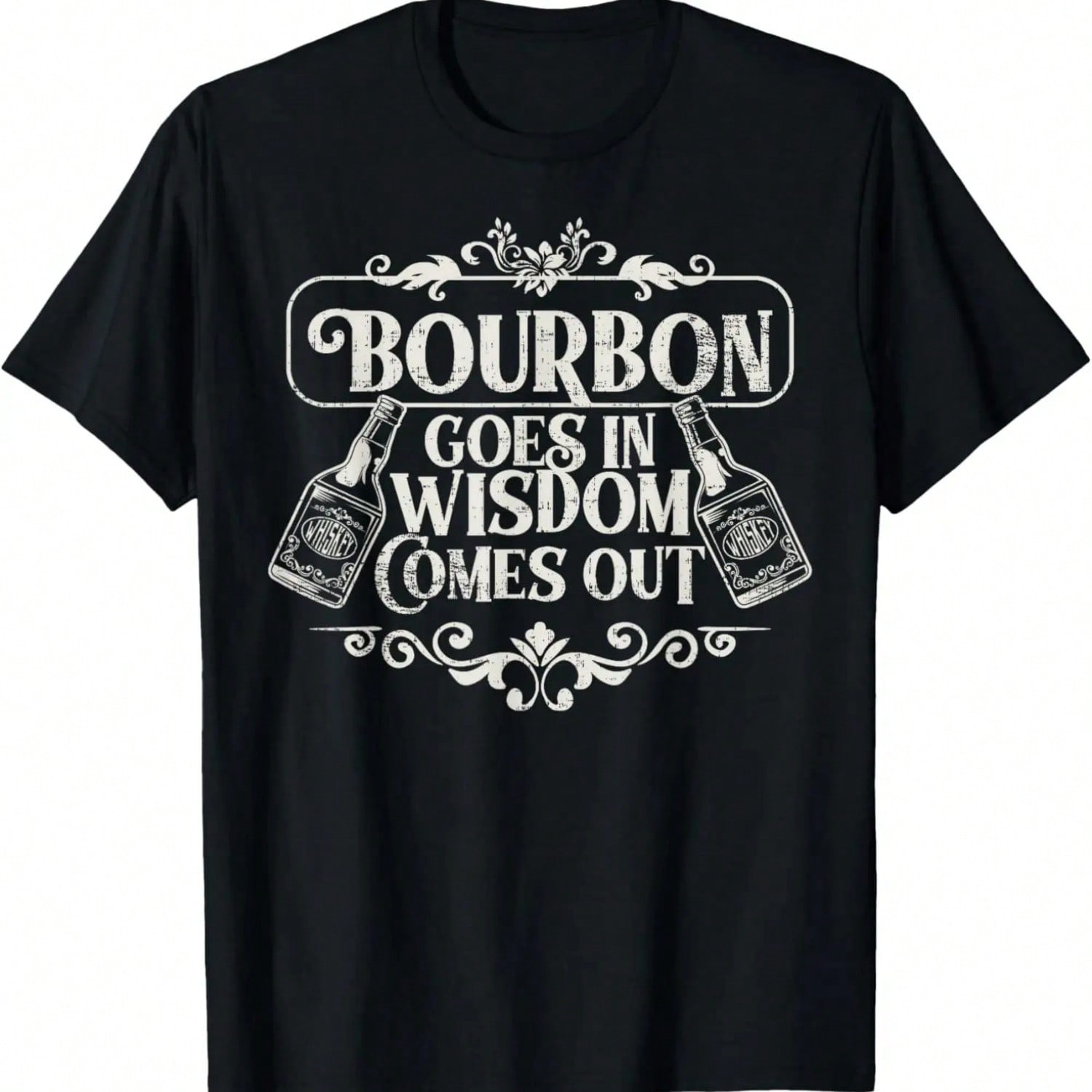 Funny Whiskey Bourbon Drinking Gift Design For Whisky Fans T-Shirt.Jpg S разноцветный
