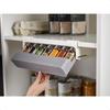 Spice Rack Organizer UnderShelf Kitchen Cabinet Storage Solution for Spices Grey