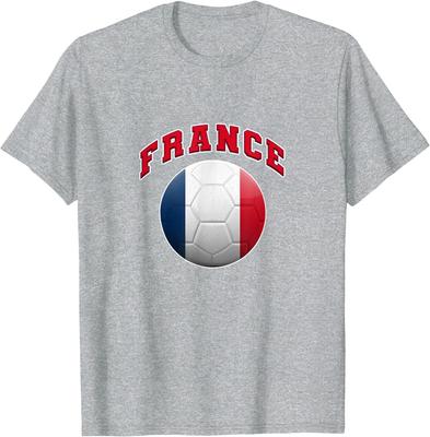 The Flag And Colors Of France For Football And Soccer Unisex T-Shirt