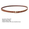 Metal Butterflies Buckle Belt Imitation Leather Women Belt Versatile Solid Color Waist Belt Dress Shirt Tops Waistband