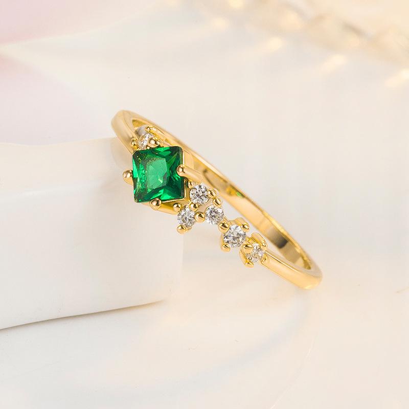 Lindon Clasic din aliaj de cupru Inel cu zircon Bijuterii pentru dama Cadou de petrecere de promisiune de nuntă