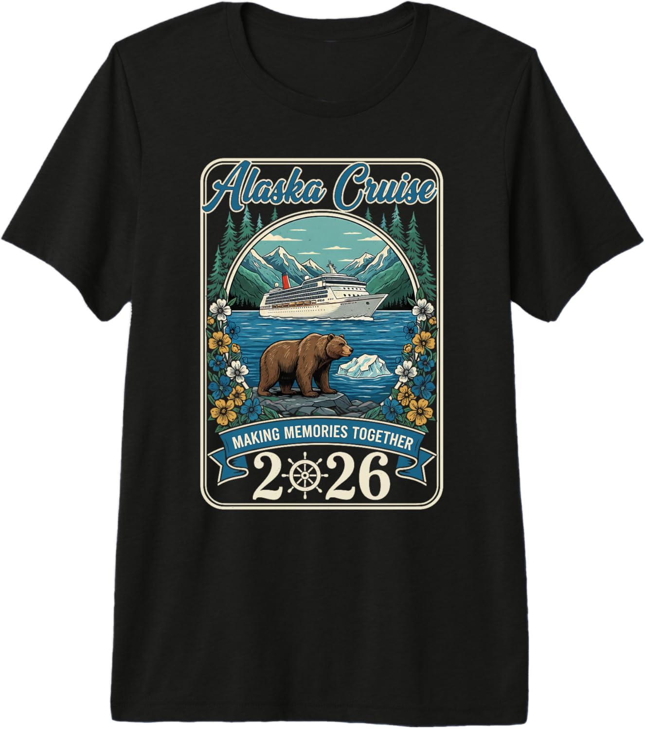 Alaska Cruise 2026 Matching Family Friends and Group Alaskan Premium Tri-Blend T-Shirt S
