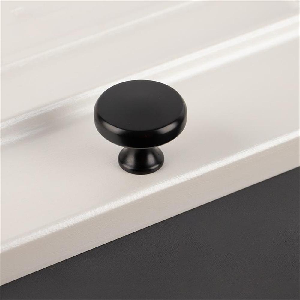 

BR81 Solid Brass Cabinet Pull Handle 36 x 28mm Single Hole Round Drawer Wardrobe Knobs B