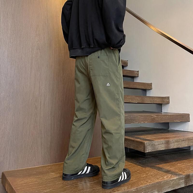 PLAYBOY Men's Loose Straight Leg Cargo Pants