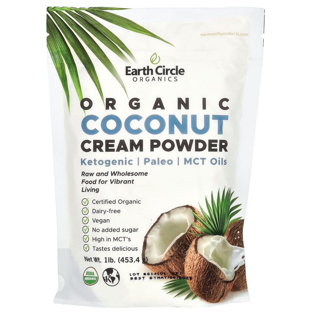 Earth Circle Organics Coconut Cream Powder 453.4g (1lb) 453.4g - 1 ea