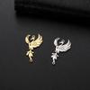Stainless Steel Phoenix Pendants Fashion Mythical Animal Charms Necklace Bracelets Jewelry Making Accessories Handmade DIY Gifts